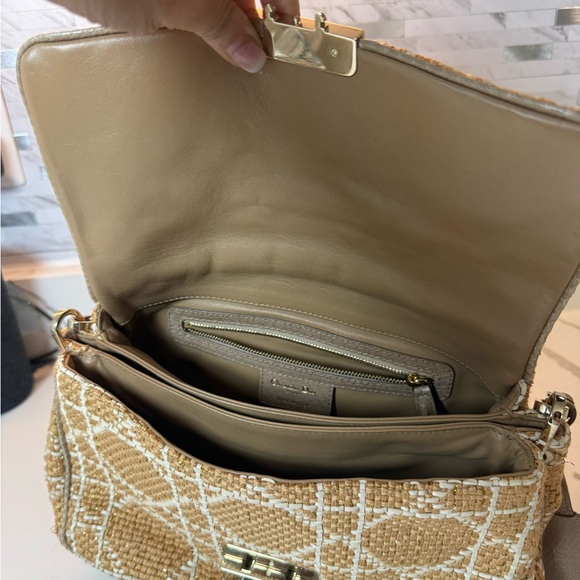 Dior Limited Edition Miss Dior Flap Bag Woven Tweed & Python Snakeskin Trim - Picture 11 of 16